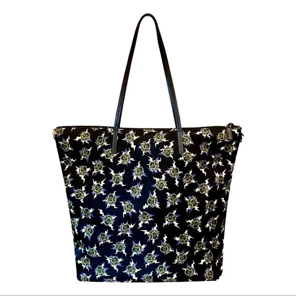 NEW! Limited Edition Prada x Frankenstein Rose Print Nylon Convertible Tote - Picture 4 of 15